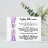 パープルリボンダイヤモンドインフィニティ安全対策 エンクロージャーカード (スタンド正面)