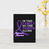 パープルリボンファミリーハイマーハイマー認識度 カード (黄色い花)