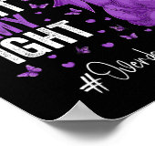 パープルリボンファーザーオーバードーズ認識度 ポスター (角)