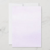 パープルリボンフローラツインズファースト・ホリー・コミュニオン 招待状 (裏面)