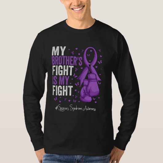 パープルリボンブラザーSjogren's症候群認識度 Tシャツ (正面)