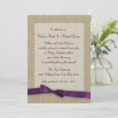 パープルリボンリハーサルディナー 招待状 (スタンド正面)