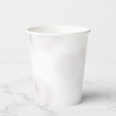 パープルリボン水彩ウェディングシャワー 紙コップ (裏面)
