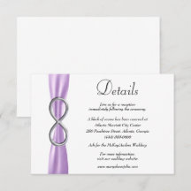 パープルリボン シルバーインフィニティ ウェディング詳細