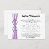 パープルリボン シルバーインフィニティ 安全対策 エンクロージャーカード (正面/裏面)