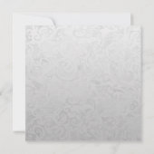 パープルリボン ジェム シルバー ポスト結婚式 招待状 (裏面)