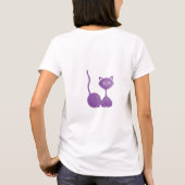 パープルリラックス子猫 Tシャツ (裏面)