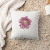 パープルリリーフラワー装飾用クッション クッション (ブランケット)