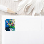 パープルリリー差出人住所ラベル ラベル (インサイチュ)