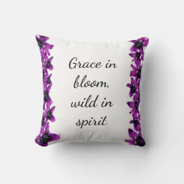 パープルリリー装飾用クッション クッション