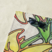 パープルリリー ビーチタオル (インサイチュ)