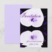 パープルリリー、愛の招待状_ 招待状 (正面/裏面)