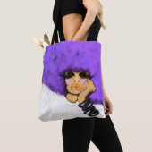 パープルリンストート トートバッグ (クローズアップ)