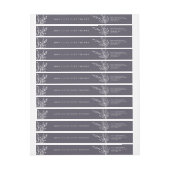 パープルリーフモチーフサンクスギビング差出人住所 ラップアラウンドラベル (シート)