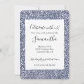 パープルルクセグリッター 招待状 (正面)