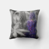 パープルルパンフラワーズ クッション (裏面)