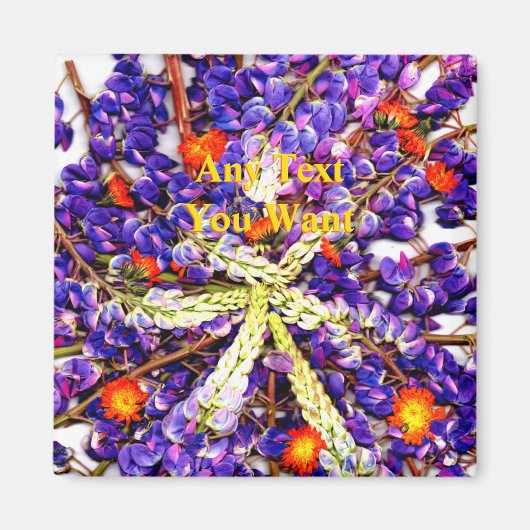 パープルルピネ マグネット (正面)