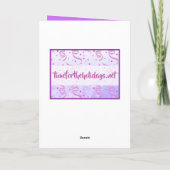 パープルルピンズハッピーバースデーマム カード (裏面)