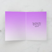 パープルルピンズハッピーバースデーマム カード (内部)