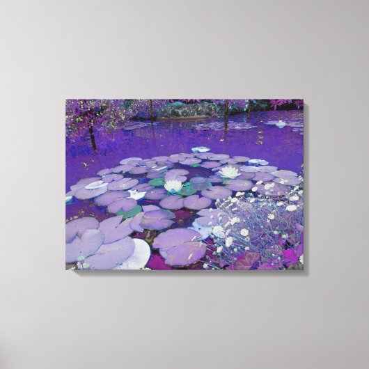 パープルレイクドリーミング キャンバスプリント (正面)