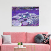 パープルレイクドリーミング キャンバスプリント (インサイチュ (リビング))