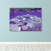 パープルレイクドリーミング キャンバスプリント (インサイチュ (ウッドフロア))