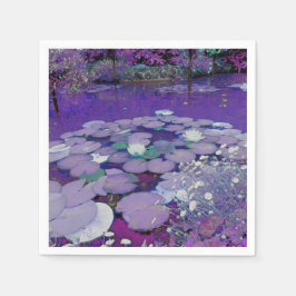 パープルレイクドリーミング スタンダードカクテルナプキン