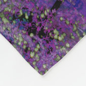 パープルレイクドリーミング フリースブランケット (角)