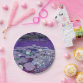 パープルレイクドリーミング ペーパープレート (パーティー)