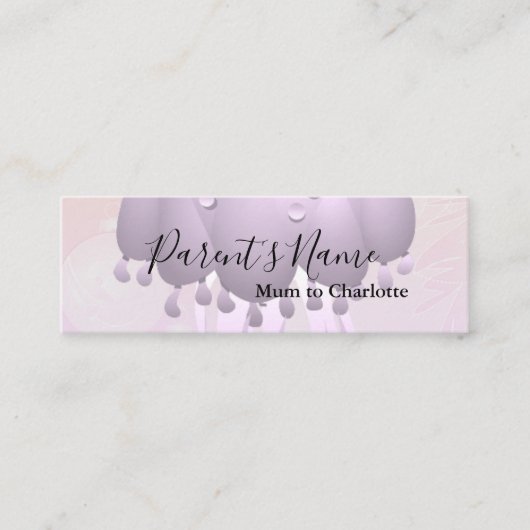 パープルレインの名刺 スキニー名刺 (正面)