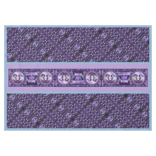 パープルレインフェアリーのテーブルクロス テーブルクロス (正面(横))