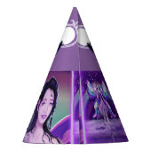 パープルレインフェアリーパーティー帽子 パーティーハット (裏面)