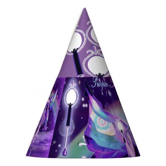 パープルレインフェアリーパーティー帽子 パーティーハット (左)