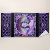 パープルレインフェアリービーチタオル ビーチタオル (正面)