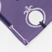 パープルレインフェアリーフリースブランケット フリースブランケット (角)