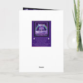 パープルレインフェアリー誕生日カード カード (裏面)