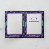 パープルレインフェアリー誕生日カード カード (内部)