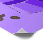 パープルレインボーエスプレッソのポスター ポスター (角)