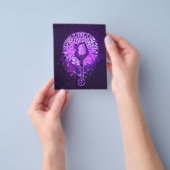 パープルレインボーエネルギー陰陽ヨガ チラシ (手)