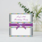 パープルレインボーガールズバースデーパーティー 招待状 (スタンド正面)