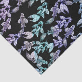 パープルレインボーコイポンドアートコイフィッシュパターン 薄葉紙 (詳細)