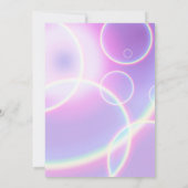 パープルレインボーサークルSWEET SIXTEEN招待状 招待状 (裏面)