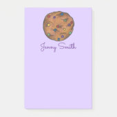 パープルレインボーチップクッキーパーソナライズされたポストイット ポストイット (正面)