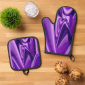 パープルレインボードリームス 鍋つかみ&鍋敷きセット (トップダウン)