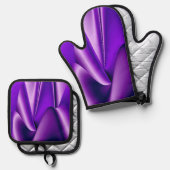 パープルレインボードリームス 鍋つかみ&鍋敷きセット (正面/裏面)