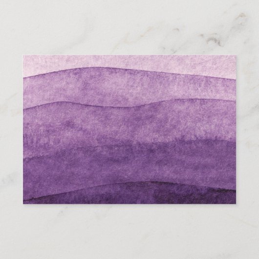 パープルレインボーベビーシャワーおむつラッフル エンクロージャーカード (裏面)