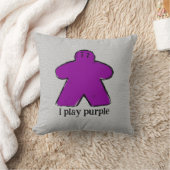 パープルレインボーメープルボードゲームラブ クッション (ブランケット)
