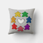 パープルレインボーメープルボードゲームラブ クッション (裏面)