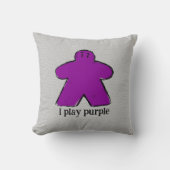 パープルレインボーメープルボードゲームラブ クッション (正面)