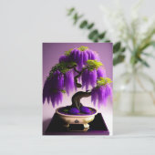 パープルレイン藤の盆栽、ポストクロッシング ポストカード (スタンド正面)